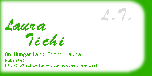 laura tichi business card